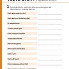 Teste dich! Wie viele Sätze der letzten 5 Tage kannst du noch? 10 Sätze sind nahe beieinander geschrieben.