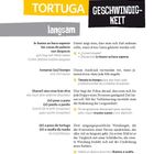 Titel: "A PASO DE TORTUGA". Untertitel: "GESCHWINDIGKEIT". Schlagwörter: "langsam", "sich Zeit lassen", "Schritt für Schritt".