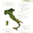 Überschrift: "Kennst du dich in Italien aus?" Einführung von Lückentexten über Italien mit einer Landkarte.