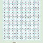 Suchsel mit "fahr" Wortstamm, 10 Wörter finden. Illustration: Bunte Raupe am unteren Rand.