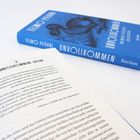 Ein Buch mit blauem Einband, Titel "Unvollkommen". Geöffnete Seite zeigt Kapitelüberschrift: "Der unvollkommene Sapiens".