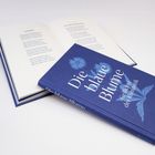Buchcover: „Die blaue Blume. Gedichte der Romantik“, illustriert in Blau mit einer stilisierten Blume.