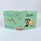 Buchtitel: "Ket & Kek AU!A!". Illustration von zwei niedlichen Figuren, eine Katze und ein Keks mit Pflaster.