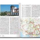 Links steht: "Die Tour beginnt in Água de Pau direkt bei der Pfarrkirche." Rechts ist eine farbige Karte.