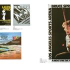 Texte: Crosby, Stills, Nash and Young, LAURA NYRO, Stoneground, LOS ANGELES SPORTS ARENA. Bilder von Musik-Postern.