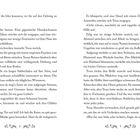 Seitenweise Buchtext. Eine Szene beschreibt Tessa mit einem großen Hund und einer Katze. Emotionen von Angst und Überraschung.