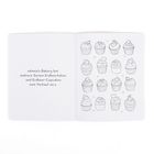 Links Text: "Annie’s Bakery bot mehrere Sorten Erdbeerkekse und Erdbeer-Cupcakes zum Verkauf an." Rechts Illustrationen von 15 Cupcakes.