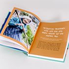 Text: "Tetsuyos Tagebuch von 100 bis 104: Auch heute ist ein guter Tag." Bild: Ältere Frau mit Hut im Garten, lächelnd.