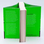 Ein Buchrücken zwischen zwei grünen Buchumschlägen. Text beschreibt eine Krimihandlung und den Autor Thomas Knüwer.