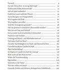 Inhalt mit Themen wie Klimawandel, Ernährung und Nachhaltigkeit. Kapitel von Vorwort bis gesunde Zutaten. Seitenzahlen.

