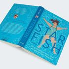 "Ein großartiges Buch über ein großartiges Mädchen." Illustration: Mädchen im Streifenanzug im Wasser.