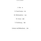 INHALT: I. Hass 8, II. Nasal Analysis 36, III. Wolfsmädchen 114, IV. Untote 160, V. Versöhnung 192. Literatur- und Bildnachweise 219.