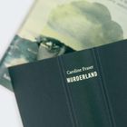 Text: „Caroline Fraser MURDERLAND“. Schwarzer Bucheinband über einem unscharfen Bild mit Gesicht.