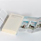 Buchklappe mit Texten zu "Bewegende Schicksale" und Buchcovern von Hera Lind, inklusive einer handschriftlichen Notiz.