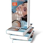 SPITZEL Bestseller-Autorin, Vera Zischke, Pina Fällt Aus, Roman. Cover zeigt eine Frau in Nahaufnahme, vier Bücher gestapelt.
