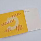 Zitate über Dates auf gelbem Hintergrund, links. Rechter Bereich weiß mit "Michael Nast Generation Dating Burnout".