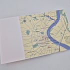 Stadtplan von Bordeaux. Zeigt Straßen, Sehenswürdigkeiten und die Garonne.