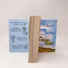 "So schmeckt der Sommer in Eismeer auf Sylt. Sommerliche Wohlfühl-Romane mit Glücksgarantie." Kartendesign mit Landschaftsfotos.