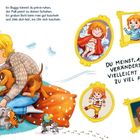 Text: „DU MEINST, ALLES VERÄNDERT SICH. VIELLEICHT IST DAS ZU VIEL FÜR DICH?". Familie kuschelt, ein Kind mit Hund. bunte Illustration.