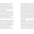 Zwei Textseiten. Geschichte mit Charakteren wie Peps, Pauline, Klaus und einem Yeti in der "Pension Peps". 