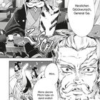 "Herzlichen Glückwunsch, General Ga." Er sitzt bei Feier mit Speisen. "Mhm. Meine oberste Pflicht habe ich damit endlich erfüllt."