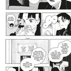Ein Manga mit zwei Personen in einem Gespräch. Die Themen sind Manipulation, Identität und Familienbeziehungen.