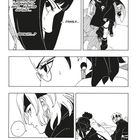 Illustration im Manga-Stil: Ein nachdenkliches Gespräch zwischen Charakteren in dramatischer, dialoglastiger Szene.