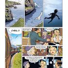 "Cyril!!!", "Beruhigen Sie sich, Miss, Sie mögen geträumt haben...". Zug auf einer Klippe; Passagiere im Abteil sprechen.