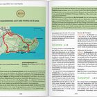 WANDERUNG AUF DER PUNTA DE N’AMER. Karte zeigt eine Route von Cala Millor durch den Kiefernwald bis zum Castell. Tour-Infos: Start Cala Millor, Länge 7 km, Dauer 2,5 Std.