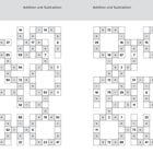 Links: "10", "Addition und Subtraktion". Rechts: "11", "Addition und Subtraktion". Mathematische Kästchenrätsel.