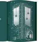 Text: "15. Dezember". Eine Illustration zeigt eine verschneite Tür mit hängenden Kugeln und einer Laterne.