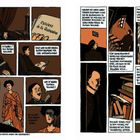 Text: "Cahiers de la Quinzaine", "Wer ist dieser Romain Rolland?" Eine Illustration mit Personen, die Bücher lesen und diskutieren.