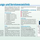 Übernachtungs- und Serviceverzeichnis mit Kategorienliste, Preiskategorien, Infos zu Radwerkstätten, Updates und Korrekturen.