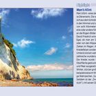 Highlight: Møn’s Klint. Die weißen Kreideklippen erheben sich über 100 Meter steil. Bild zeigt Küste mit blauem Himmel.