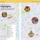 Entdecken Sie die Highlights. Prager Burg, Veitsdom, Altstädter Ring, Karlsbrücke. Kartenausschnitt mit markierten Orten.