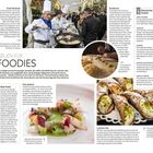 "SIZILIEN FÜR FOODIES", "Klare Aussagen zu Top 5 Klassischen Snacks und Food-Festivals", Bild: Koch mit großer Pfanne, Ravioli-Zubereitung, Cannoli.