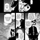 Comic-Panel mit einem großen Wolf und einem kleineren pelzigen Tier. Dialoge beschreiben Träume und Schicksal.
