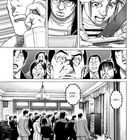 "Sensei! Wann immer Sie bereit sind!" Drinnen versammeln sich viele Leute, während andere ergriffen aussehen. Manga-Stil.