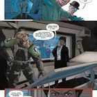 Texte: "Whoa", "GREEN ARROW GEHÖRT JETZT ZU UNS", "ICH WILL KEINE RATSCHLÄGE". Illustration mit Figuren in einem Raum.