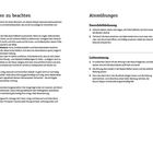 Textanweisungen zu Übungen mit dem Fokus auf Stabilität, Atmung und Körperhaltung. Illustrationen von Übungspositionen.