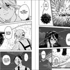 Das ist eine Manga-Seite mit kämpfenden Charakteren, Explosionen und Dialogen über Durchhaltevermögen und Transformation.