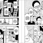 Texte: "Zenza-Banashi sind ausgefeilte Stücke...", "Heißt, die Krallen nicht zu lang werden dürfen...", "Nein, tut er nicht." Illustration mit Personen in Gesprächssituationen, Publikum.