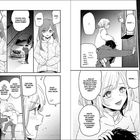 Eine Manga-Seite zeigt zwei Personen in einer winterlichen Szene. Dialoge über Überraschung und Pläne, einen Sternschnuppenschwarm zu sehen.
