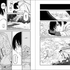 Comic-Stil: Eine Figur liegt am Flussufer. Sprechblasen: "Wo bin ich?", "Uh...", "Ganken...", schwer atmend.