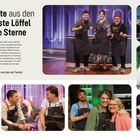 „Das Schönste aus den Teams – beste Löffel und goldene Sterne“ steht oben groß geschrieben. Verschiedene Menschen lachen in einer Collage.