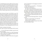 Seite 14 und 15 eines Buches, in dem es um eine Abreise, einen Hund und ein Auto geht. Dialoge und innere Gedanken.