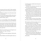 Seitenzahlen: 17 links, 18 rechts. Text handelt von einer Party, Gesprächen und einem Taxi. Erwähnung eines Liedes im Radio.