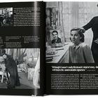 Texte: "Last night I dreamt...", "Rebecca's body washes ashore...", "Although it wasn’t really Hitchcock’s kind of story..."

Links: Fotos von Filmszenen. Rechts: Zwei Frauen, eine sitzend, eine stehend mit Bürste. Tisch mit gerahmtem Foto.
