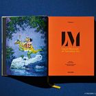 Text: Volume I, Lucas Museum of Narrative Art. Links eine farbenfrohe Illustration eines Reiters auf einem Drachen.