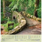 Texte: „Möge die Kraft Gottes uns führen. Möge der Weg Gottes uns lenken.“ „Foley’s bridge 1787“. Kalenderseite Mai. Steinbrücke in einem grünen Wald.